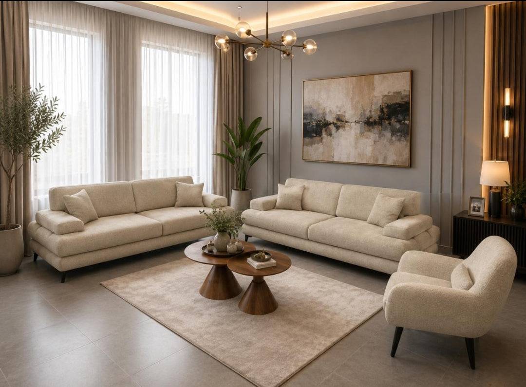 Böz Lüks Künc Divanı L-forma – Levent Mebel Bakı - Levent Mebel